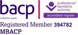 BACP register logo with membership number 394782